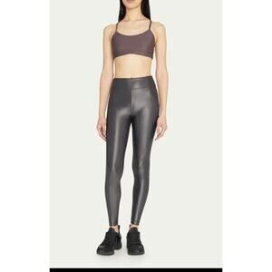 Koral Lustrous High Rise Athletic Leggings Gunmetal Size Small